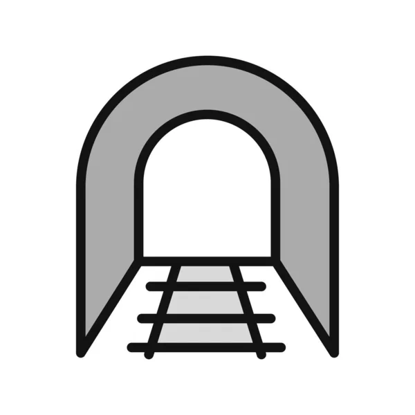 Ilustração Vetorial Ícone Túnel — Vetor de Stock