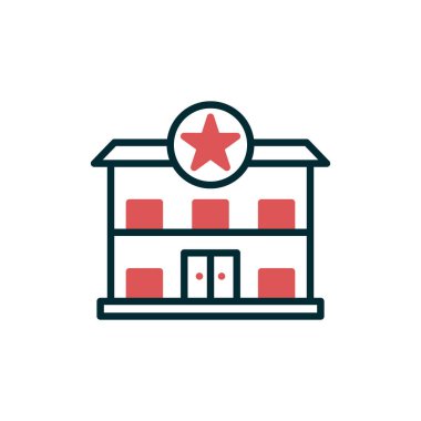 Modern Polis Karakolu simgesinin vektör illüstrasyonu