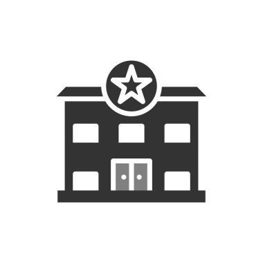 Modern Polis Karakolu simgesinin vektör illüstrasyonu