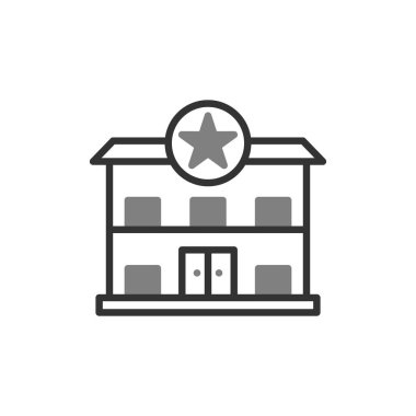 Modern Polis Karakolu simgesinin vektör illüstrasyonu