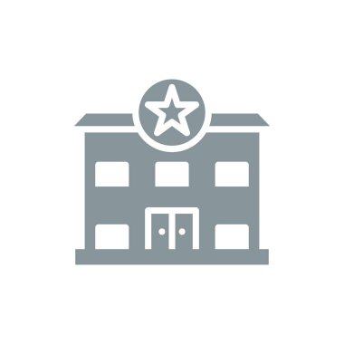 Modern Polis Karakolu simgesinin vektör illüstrasyonu