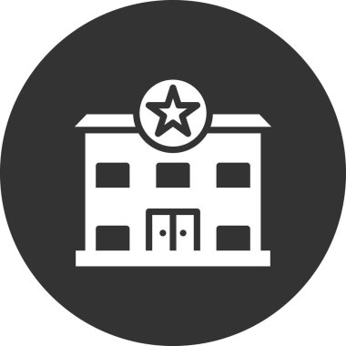 Modern Polis Karakolu simgesinin vektör illüstrasyonu