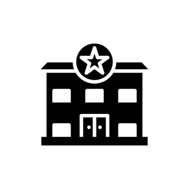 Modern Polis Karakolu simgesinin vektör illüstrasyonu