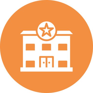 Modern Polis Karakolu simgesinin vektör illüstrasyonu