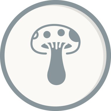 mantar simgesi vektör illüstrasyonu 