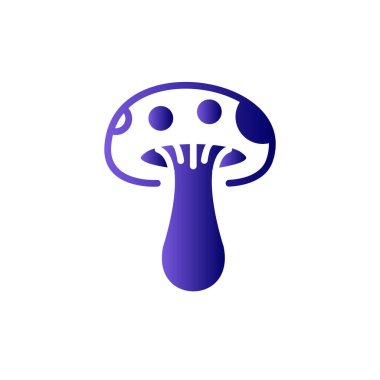 mantar simgesi vektör illüstrasyonu 