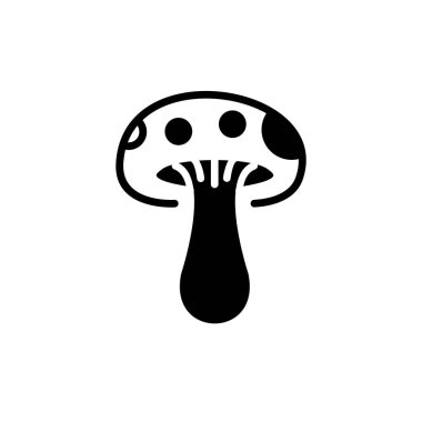 mantar simgesi vektör illüstrasyonu 