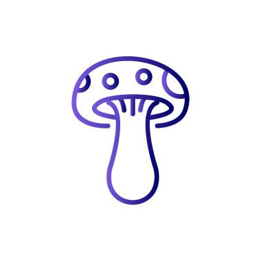 mantar simgesi vektör illüstrasyonu 