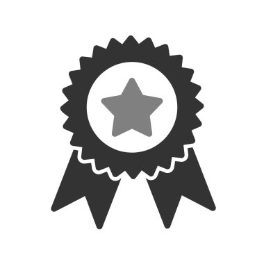 Madalya simgesi, vektör illüstrasyonu 