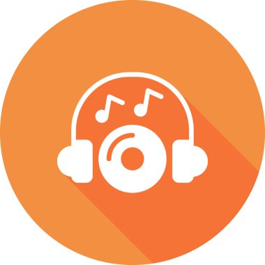 Müzik simgesi vektör illüstrasyonu 