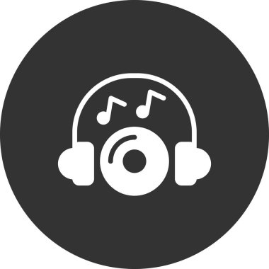 Müzik simgesi vektör illüstrasyonu 