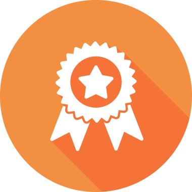 Madalya simgesi, vektör illüstrasyonu 