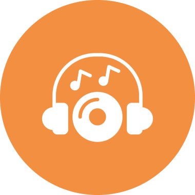 Müzik simgesi vektör illüstrasyonu 