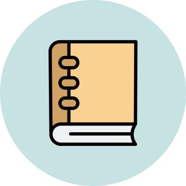 kitap simgesi vektör illüstrasyonu