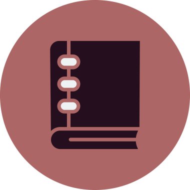 Kitap. Web simgesi basit illüstrasyon