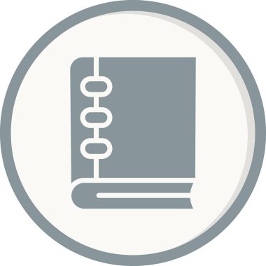 Kitap. Web simgesi basit illüstrasyon