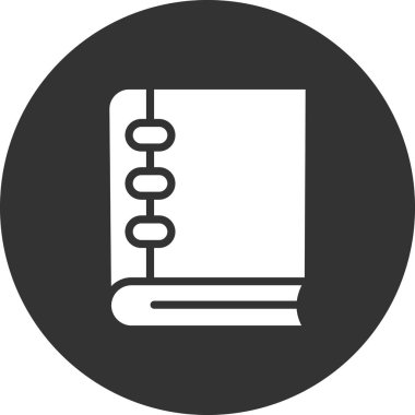 Kitap. Web simgesi basit illüstrasyon