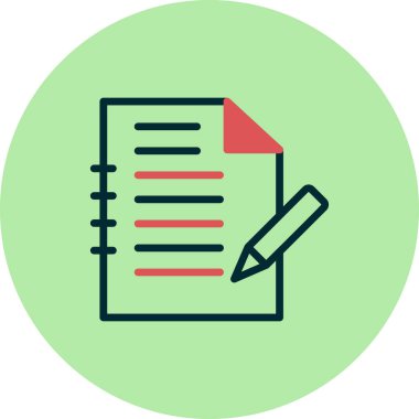 belge simgesi vektör illüstrasyonu 