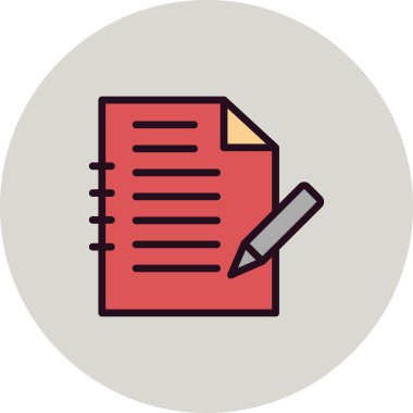 belge simgesi vektör illüstrasyonu 