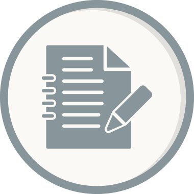 belge simgesi vektör illüstrasyonu 