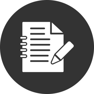 belge simgesi vektör illüstrasyonu 