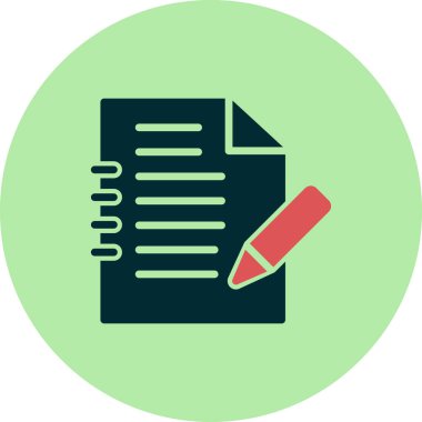 belge simgesi vektör illüstrasyonu 