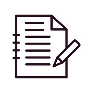 belge simgesi vektör illüstrasyonu 