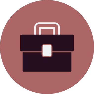 Evrak çantası simgesinin vektör illüstrasyonu 