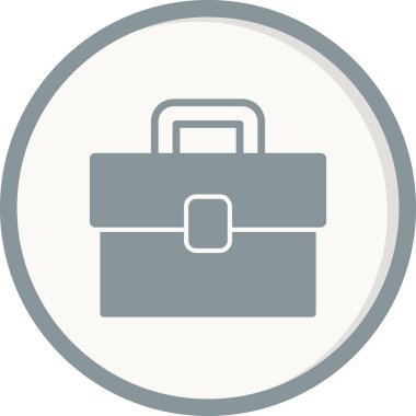 Evrak çantası simgesinin vektör illüstrasyonu 