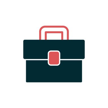 Evrak çantası simgesinin vektör illüstrasyonu 