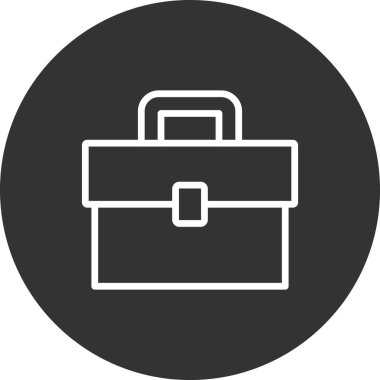 Evrak çantası simgesinin vektör illüstrasyonu 