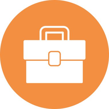 Evrak çantası simgesinin vektör illüstrasyonu 