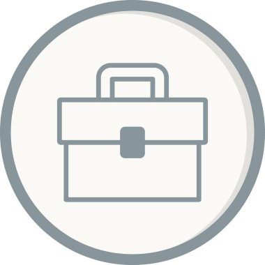 Evrak çantası simgesinin vektör illüstrasyonu 