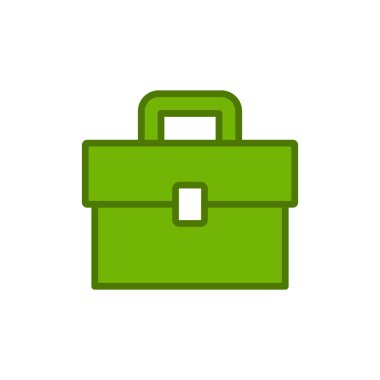 Evrak çantası simgesinin vektör illüstrasyonu 