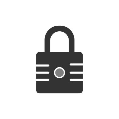 asma kilit ikon vektör çizimi