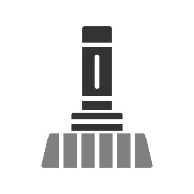 Süpürge simge vektör çizim 