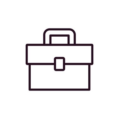 Evrak çantası simgesinin vektör illüstrasyonu 