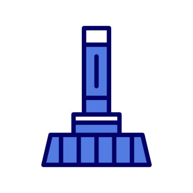 Süpürge simge vektör çizim 