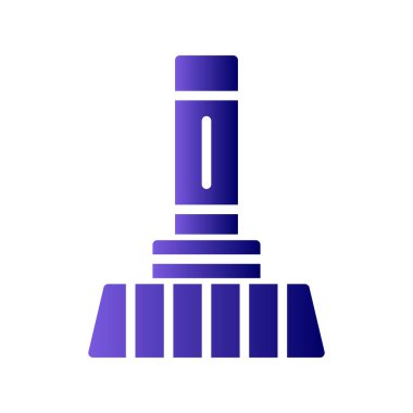 Süpürge simge vektör çizim 