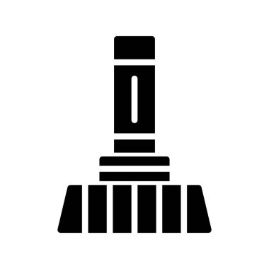 Süpürge simge vektör çizim 