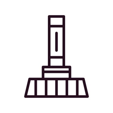 Süpürge simge vektör çizim 