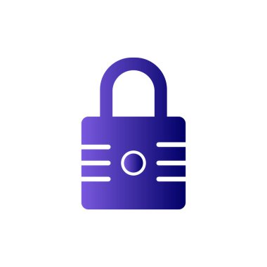 asma kilit ikon vektör çizimi