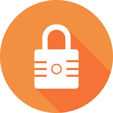 asma kilit ikon vektör çizimi