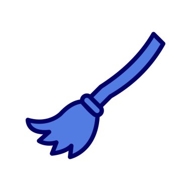 Süpürge simge vektör çizim 