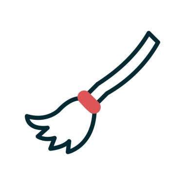 Süpürge simge vektör çizim 