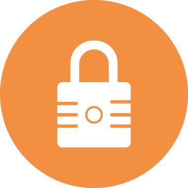 asma kilit ikon vektör çizimi