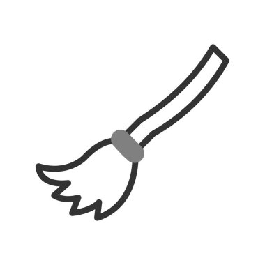 Süpürge simge vektör çizim 