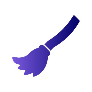 Süpürge simge vektör çizim 