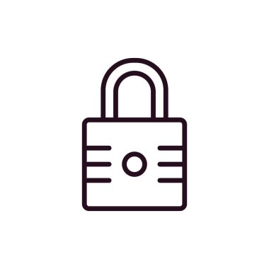 asma kilit ikon vektör çizimi