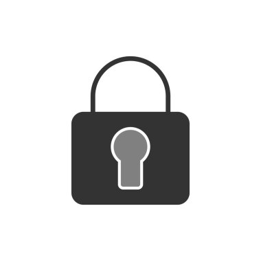 asma kilit ikon vektör çizimi